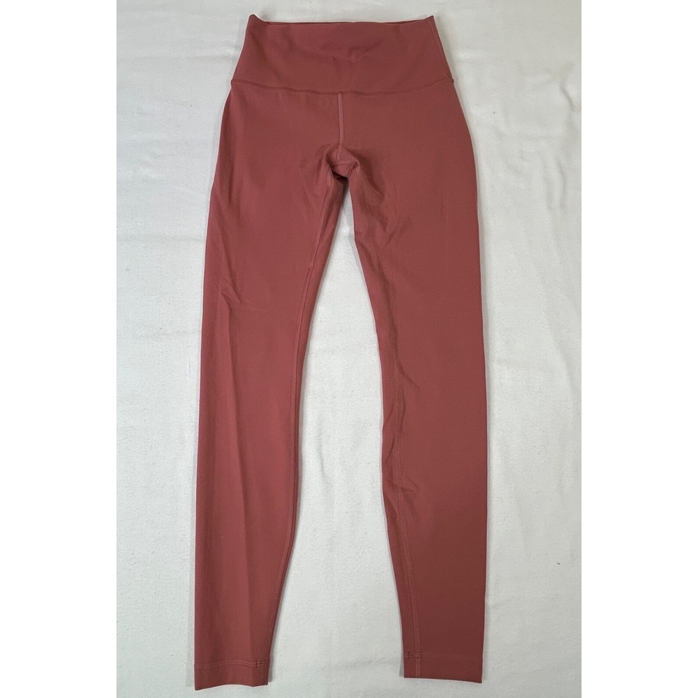 Lululemon Wunder Train High-Rise Tight Rose Pink Size 6 W5DJ0S Leggings EUC